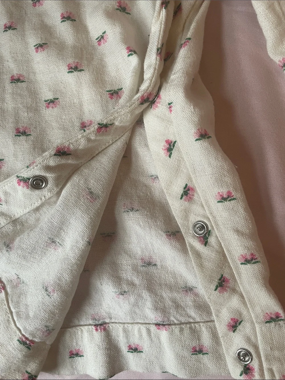 GAP Cream flowers romper